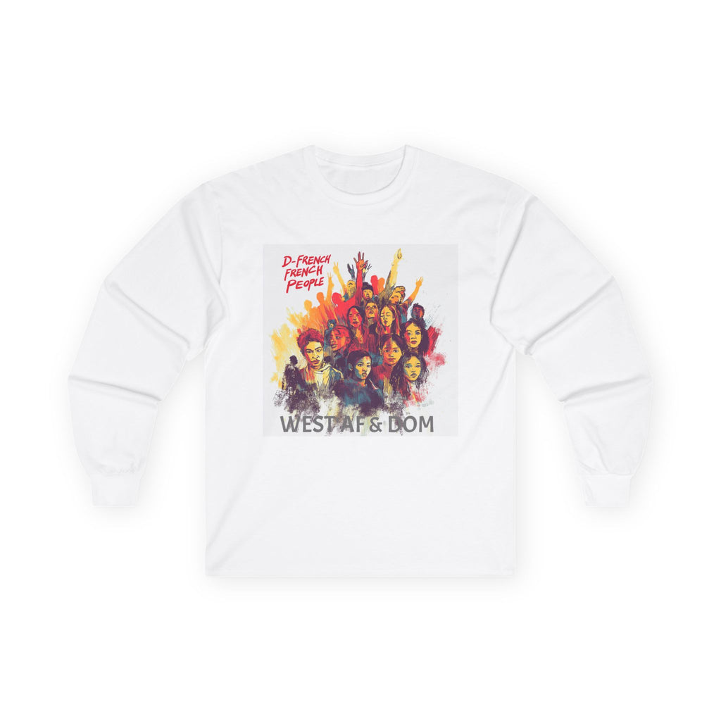 DF West"af & Dom Band Art Long Sleeve Tee – Vintage Concert Crowd Design